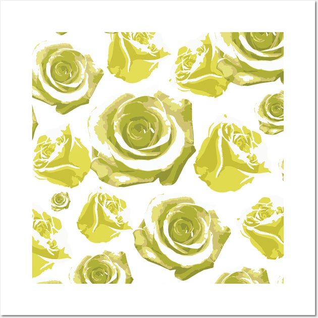 Yellow Roses Wall Art by The Art of Mia